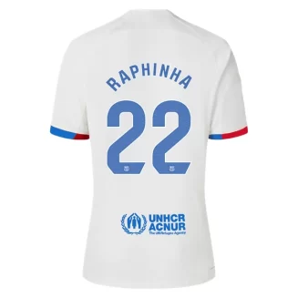 FC Barcelona Raphinha #22 Uitshirt 2023-2024 Voetbalshirts Korte Mouw