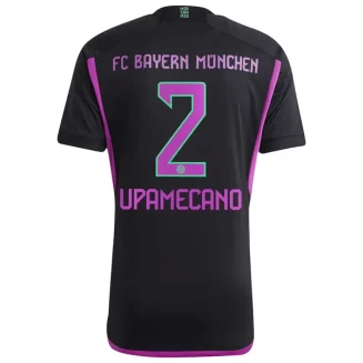 FC Bayern München Dayot Upamecano #2 Uitshirt 2023-2024 Voetbalshirts Korte Mouw