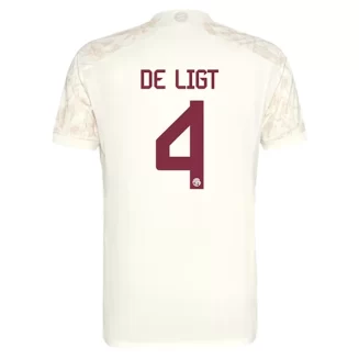 FC Bayern München Matthijs de Ligt #4 Derde Shirt 2023-2024 Voetbalshirts Korte Mouw