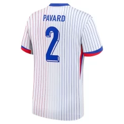 Frankrijk Benjamin Pavard #2 Uitshirt EK 2024 Voetbalshirts Korte Mouw