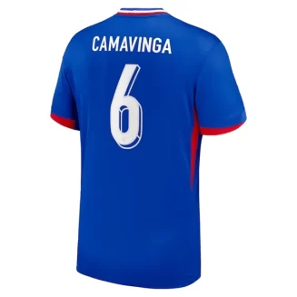 Frankrijk Eduardo Camavinga #6 Thuisshirt EK 2024 Voetbalshirts Korte Mouw