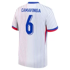 Frankrijk Eduardo Camavinga #6 Uitshirt EK 2024 Voetbalshirts Korte Mouw