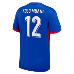 Frankrijk Randal Kolo Muani #12 Thuisshirt EK 2024 Voetbalshirts Korte Mouw