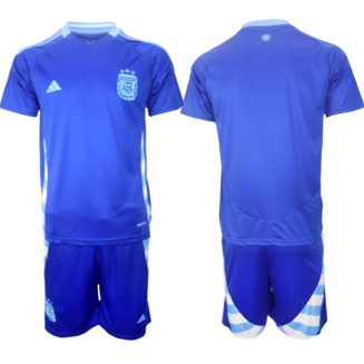 Goedkope Argentinië Uitshirt Copa América 2024 Voetbalshirts 2024/25 Korte Mouw (+ Korte broeken) Kopen