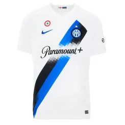 Inter Milan Denzel Dumfries #2 Uitshirt 2023-2024 Voetbalshirts Korte Mouw-1