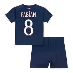 Kids Paris Saint Germain PSG Fabian Ruiz #8 Thuisshirt 2023-2024 Voetbalshirts Korte Mouw (+ Korte broeken)