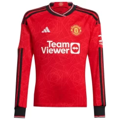 Manchester United Antony #21 Thuisshirt 2023-2024 Voetbalshirts Lange Mouwen-1