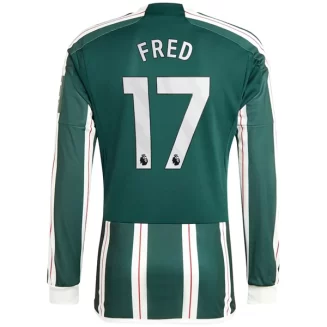 Manchester United Fred #17 Uitshirt 2023-2024 Voetbalshirts Lange Mouwen