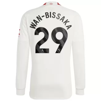 Manchester United Wan-Bissaka #29 Derde Shirt 2023-2024 Voetbalshirts Lange Mouwen