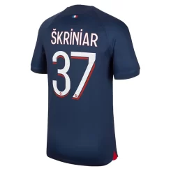 Paris Saint Germain PSG Milan Škriniar #37 Thuisshirt 2023-2024 Voetbalshirts Korte Mouw