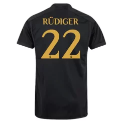 Real Madrid Antonio Rudiger #22 Derde Shirt 2023-2024 Voetbalshirts Korte Mouw