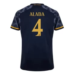 Real Madrid David Alaba #4 Uitshirt 2023-2024 Voetbalshirts Korte Mouw