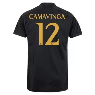 Real Madrid Eduardo Camavinga #12 Derde Shirt 2023-2024 Voetbalshirts Korte Mouw