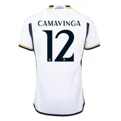 Real Madrid Eduardo Camavinga #12 Thuisshirt 2023-2024 Voetbalshirts Korte Mouw