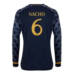 Real Madrid Nacho #6 Uitshirt 2023-2024 Voetbalshirts Lange Mouwen