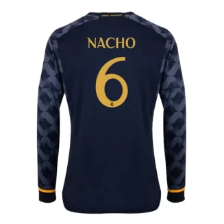 Real Madrid Nacho #6 Uitshirt 2023-2024 Voetbalshirts Lange Mouwen