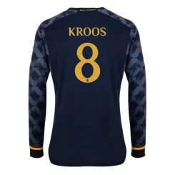 Real Madrid Toni Kroos #8 Uitshirt 2023-2024 Voetbalshirts Lange Mouwen