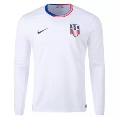 Verenigde Staten Christian Pulisic #10 Thuisshirt Copa América 2024 Voetbalshirts Lange Mouwen-1