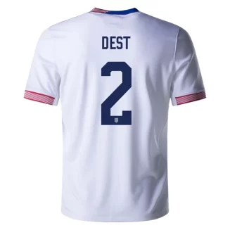 Verenigde Staten Sergino Dest #2 USA Thuisshirt Copa América 2024 Voetbalshirts Korte Mouw