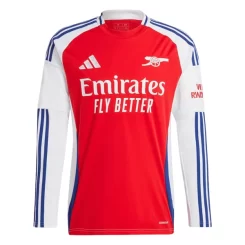 Arsenal Ben White #4 Thuisshirt 2024-2025 Voetbalshirts Lange Mouwen-1