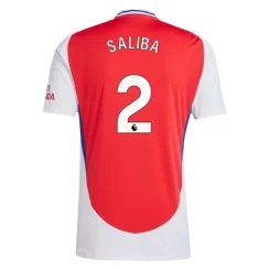 Arsenal William Saliba #2 Thuisshirt 2024-2025 Voetbalshirts Korte Mouw