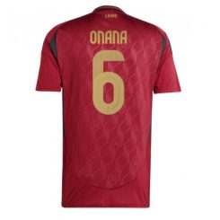 België Amadou Onana #6 Thuisshirt EK 2024 Voetbalshirts Korte Mouw