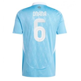 België Amadou Onana #6 Uitshirt EK 2024 Voetbalshirts Korte Mouw