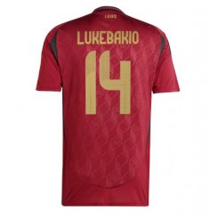 België Dodi Lukebakio #14 Thuisshirt EK 2024 Voetbalshirts Korte Mouw