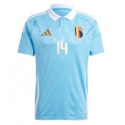 België Dodi Lukebakio #14 Uitshirt EK 2024 Voetbalshirts Korte Mouw-1