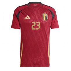 België Michy Batshuayi #23 Thuisshirt EK 2024 Voetbalshirts Korte Mouw-1