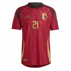 België Timothy Castagne #21 Thuisshirt EK 2024 Voetbalshirts Korte Mouw-1