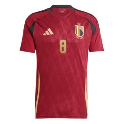 België Youri Tielemans #8 Thuisshirt EK 2024 Voetbalshirts Korte Mouw-1