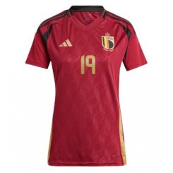 Dames België Johan Bakayoko #19 Thuisshirt EK 2024 Voetbalshirts Korte Mouw-1