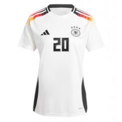 Dames Duitsland Benjamin Henrichs #20 Thuisshirt EK 2024 Voetbalshirts Korte Mouw-1