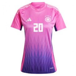 Dames Duitsland Benjamin Henrichs #20 Uitshirt EK 2024 Voetbalshirts Korte Mouw-1