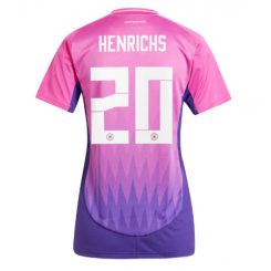 Dames Duitsland Benjamin Henrichs #20 Uitshirt EK 2024 Voetbalshirts Korte Mouw