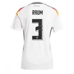 Dames Duitsland David Raum #3 Thuisshirt EK 2024 Voetbalshirts Korte Mouw