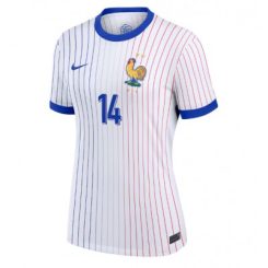 Dames Frankrijk Adrien Rabiot #14 Uitshirt EK 2024 Voetbalshirts Korte Mouw-1