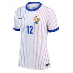 Dames Frankrijk Randal Kolo Muani #12 Uitshirt EK 2024 Voetbalshirts Korte Mouw-1