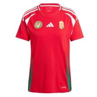 Dames Hongarije Thuisshirt EK 2024 Voetbalshirts Korte Mouw