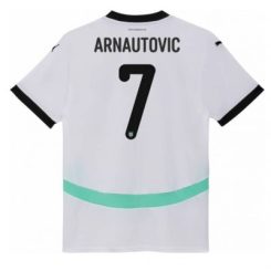 Dames Oostenrijk Marko Arnautovic #7 Uitshirt EK 2024 Voetbalshirts Korte Mouw-1