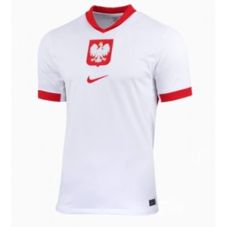 Dames Polen Thuisshirt EK 2024 Voetbalshirts Korte Mouw