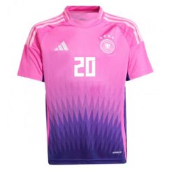 Duitsland Benjamin Henrichs #20 Uitshirt EK 2024 Voetbalshirts Korte Mouw-1