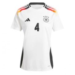 Duitsland Jonathan Tah #4 Thuisshirt EK 2024 Voetbalshirts Korte Mouw-1