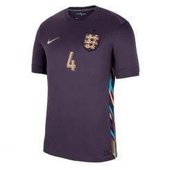 Engeland Declan Rice #4 Uitshirt EK 2024 Voetbalshirts Korte Mouw-1