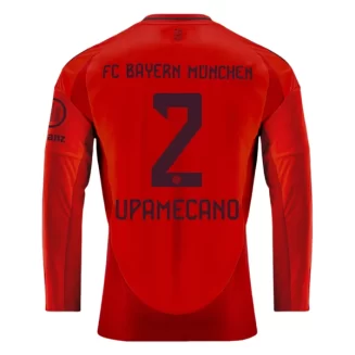 FC Bayern München Dayot Upamecano #2 Thuisshirt 2024-2025 Voetbalshirts Lange Mouwen