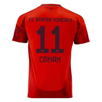 FC Bayern München Kingsley Coman #11 Thuisshirt 2024-2025 Voetbalshirts Korte Mouw