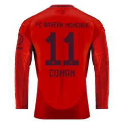 FC Bayern München Kingsley Coman #11 Thuisshirt 2024-2025 Voetbalshirts Lange Mouwen