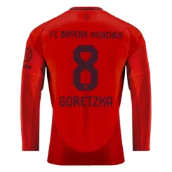 FC Bayern München Leon Goretzka #8 Thuisshirt 2024-2025 Voetbalshirts Lange Mouwen