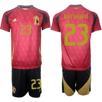 Goedkope België Michy Batshuayi #23 Thuisshirt EK 2024 Voetbalshirts 2024/25 Korte Mouw (+ Korte broeken) Kopen